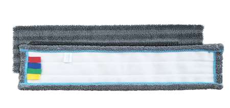 Image de FRANGE MICROFIBRE FINE VELCRO GRIS 50CM