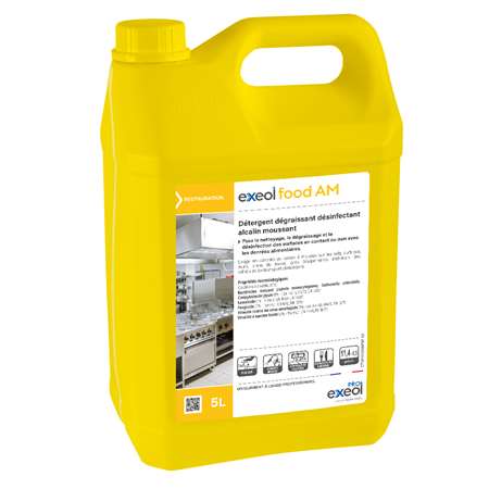 Image de EXEOL FOOD AM DETERGENT DEGRAISSANT MOUSSANT 5L