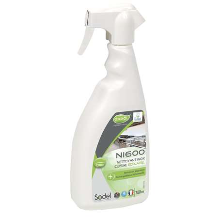 Image de EXEOL NI600 NETTOYANT INOX CUISINE ECOLABEL 750ML