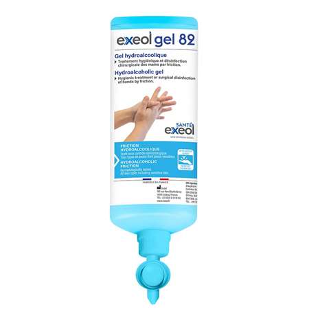 Image de EXEOL GEL 82 HYDROALCOOLIQUE AIRLESS 12x1L