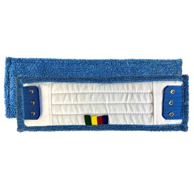 Image de FRANGE MICROFIBRE POCHE ET LANGUETTES 3 OEILLETS BLEU