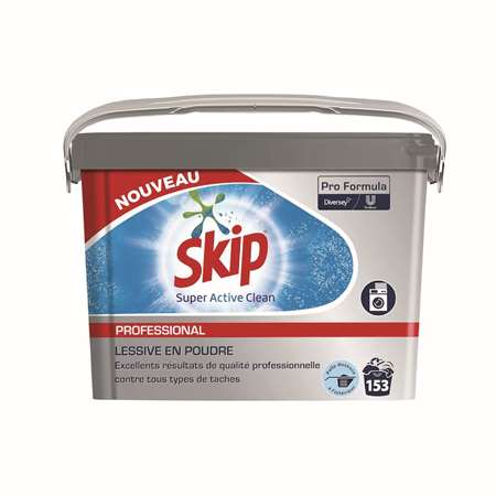 Image de SKIP ACTIVE CLEAN POUDRE 153 LAVAGES SEAU 10KG