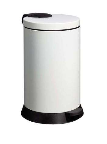 Image de Poubelle à pédale blanche   20 l