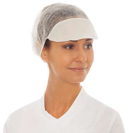 Image de CHARLOTTE A VISIERE PP BLANC DIAM 53CM BOITE x100