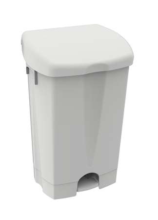 Image de POUBELLE A PEDALE PLASTIQUE BLANC 50L