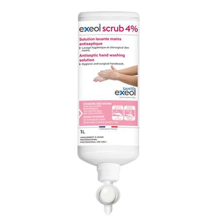 Image de EXEOL SAVON ANTISEPTIQUE SCRUB 4% AIRLESS 1L