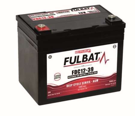 Image de BATTERIE AGM CARBON FDC12-39 AGM12V
