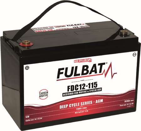 Image de BATTERIE AGM CARBON FDC 12-115 AGM12V