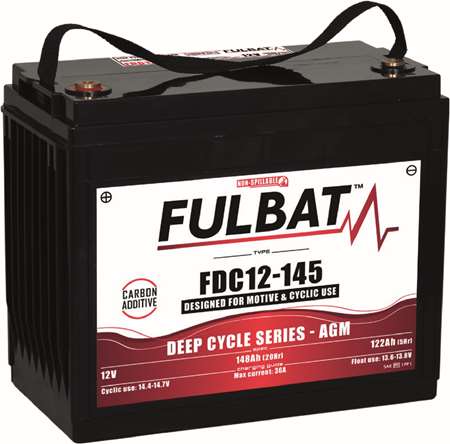Image de BATTERIE AGM CARBON FDC12-145 AGM12V