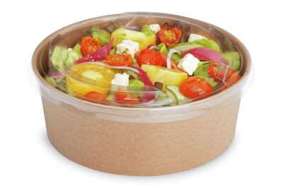 Image de POKEPACK POT SALADIER 1000ML KRAFT DIAM 148MM COLIS x300