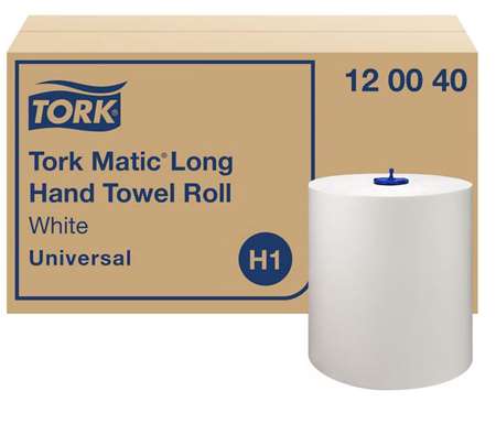 Image de TORK ROULEAU ESSUIE-MAINS LONG UNIVERSAL 220M H1 BLANC
