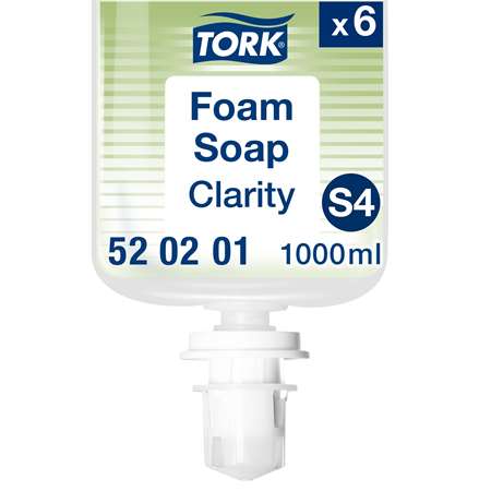 Image de TORK RECHARGE SAVON MOUSSE LIMPIDE 1L S4 COLIS x6