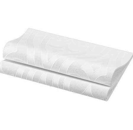 Image de DUNI SERVIETTE ELEGANCE LILY 48x48CM BLANC COLIS x240