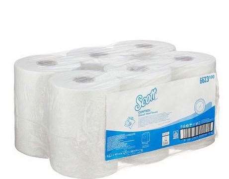Image de BOBINE ESSUIE MAINS SCOTT SLIMROLL BLANC 165M COLIS x6
