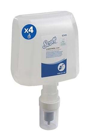 Image de MOUSSE LAVANTE SCOTT CONTROL CARTOUCHE 1,2L COLIS x4