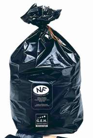 Image de SAC POUBELLE 130L NOIR PEBD PREMIUM NFE 47µ COLIS x100