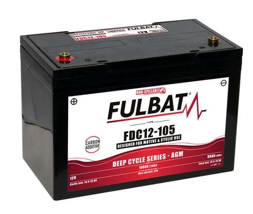 Image de BATTERIE AGM CARBON FDC12-105 12V AGM12V